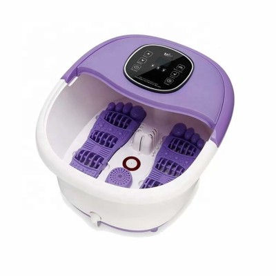 Luxury Health Care Homedic Vibrator Vibration Smart Heat Foot Spa Bath Basin Massager With Multi-rollers